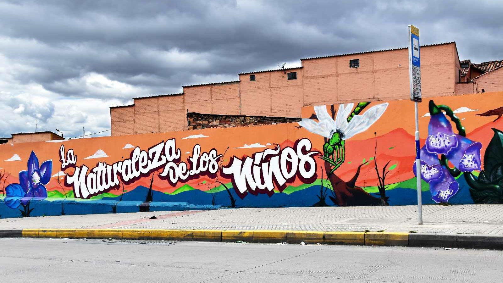 A street scene in Colombia